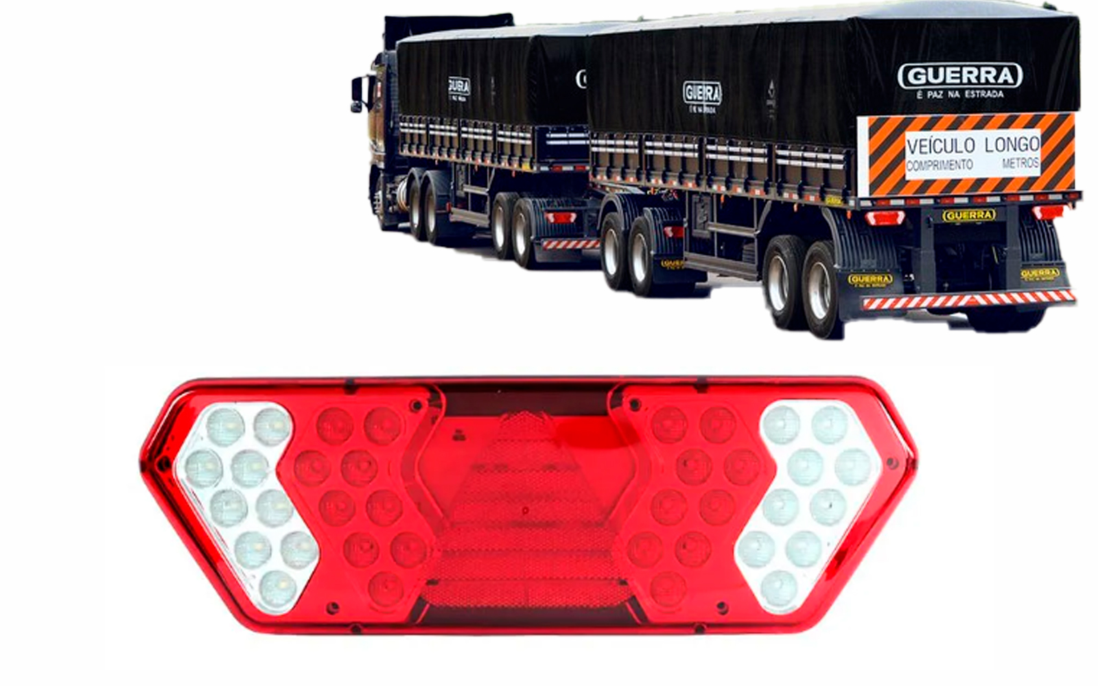 LANTERNA TRASEIRA DIREITA BICOLOR LED 24V