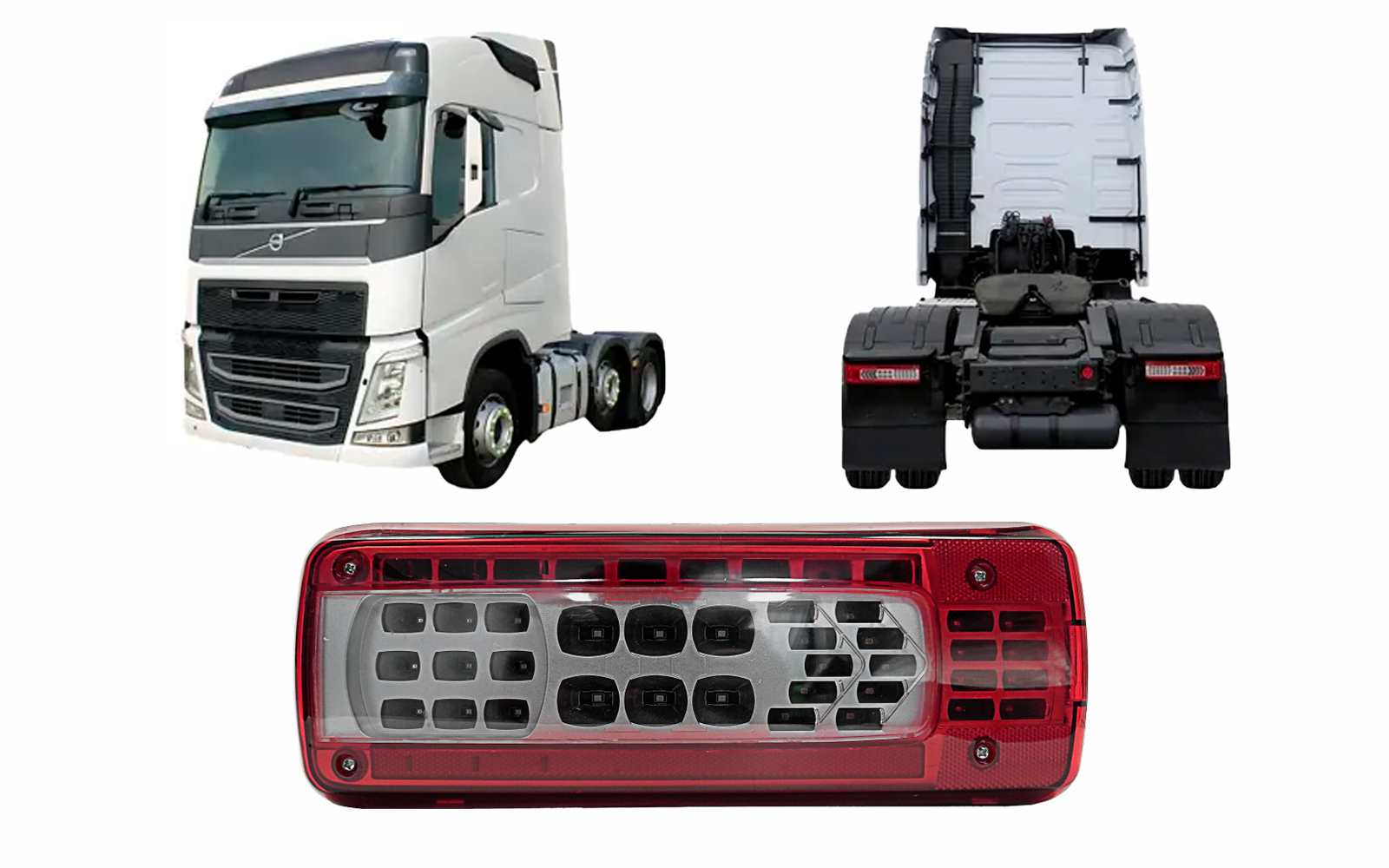 LANTERNA TRASEIRA DIREITA LED 24V