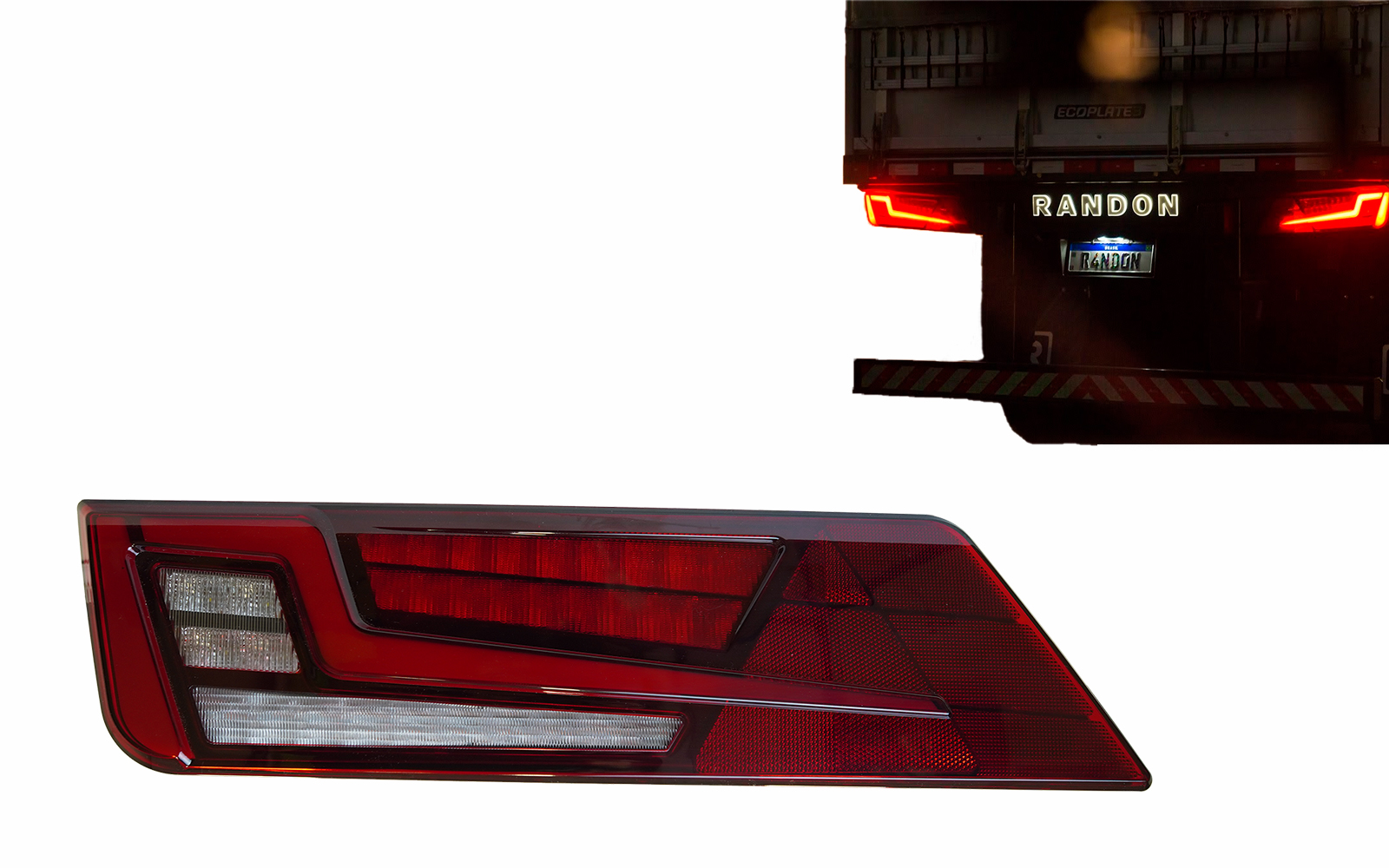 LANTERNA TRASEIRA ESQUERDA BICOLOR LED 24V