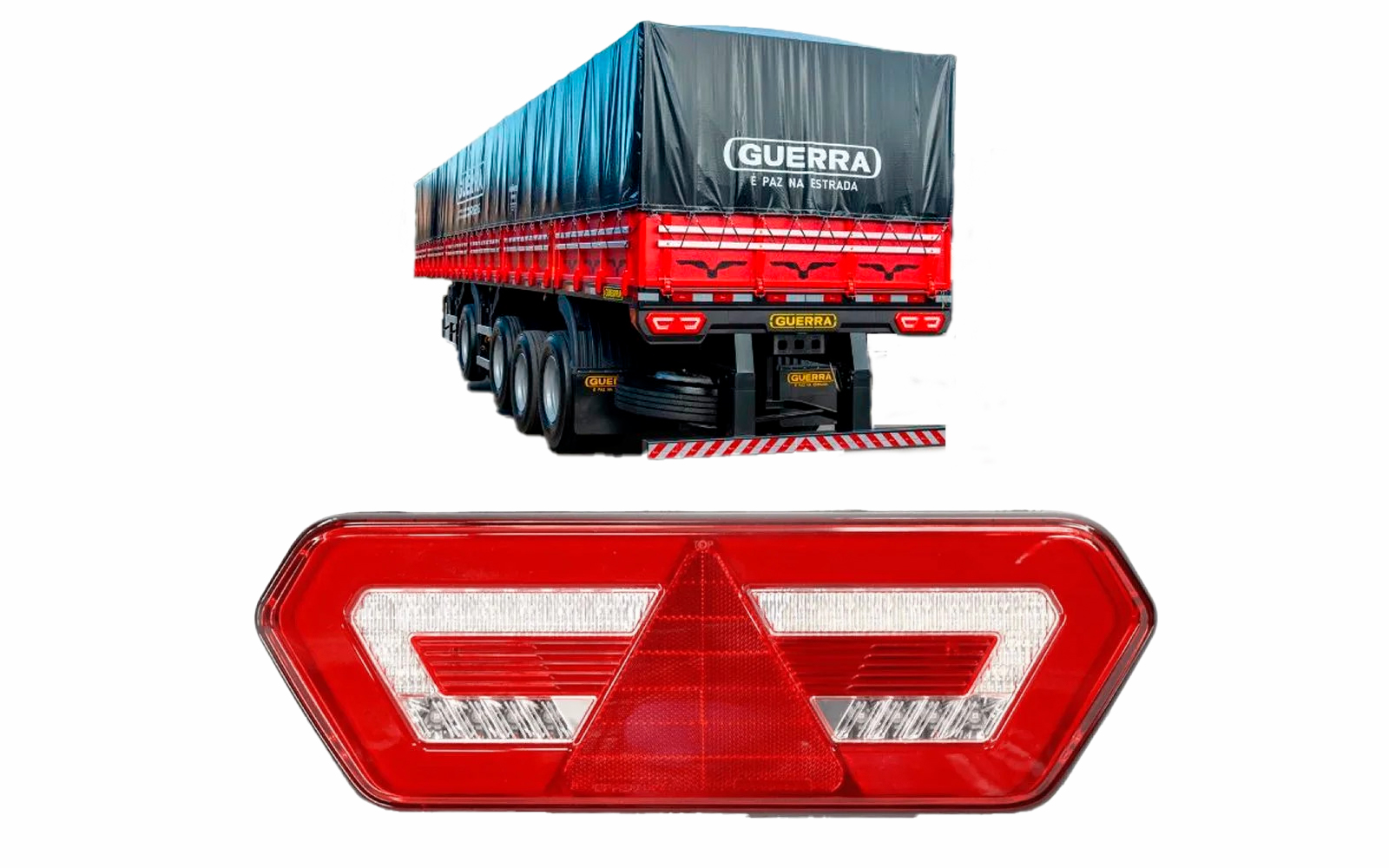 LANTERNA TRASEIRA ESQUERDA LED 24V