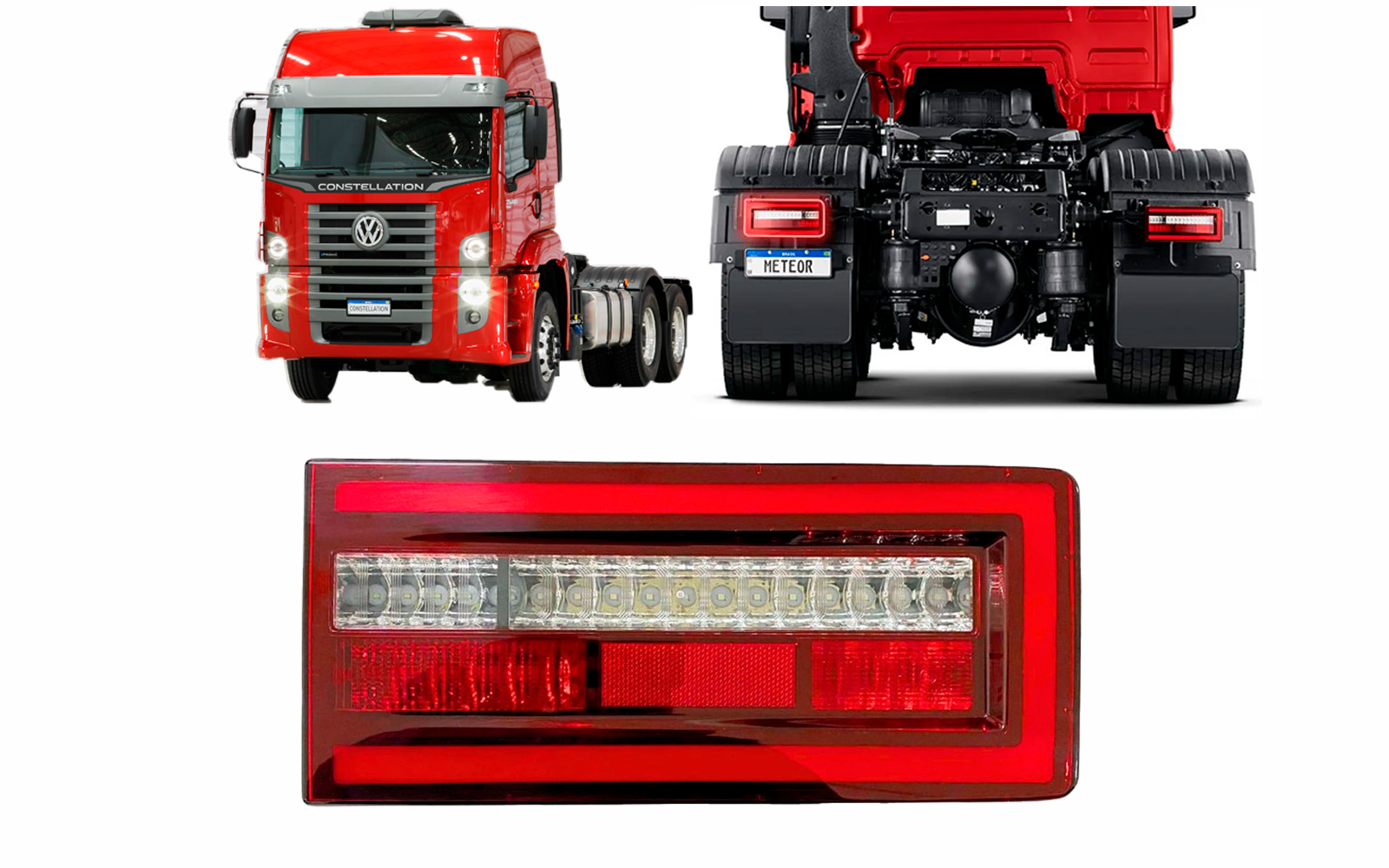 LANTERNA TRASEIRA DIREITA LED 24V