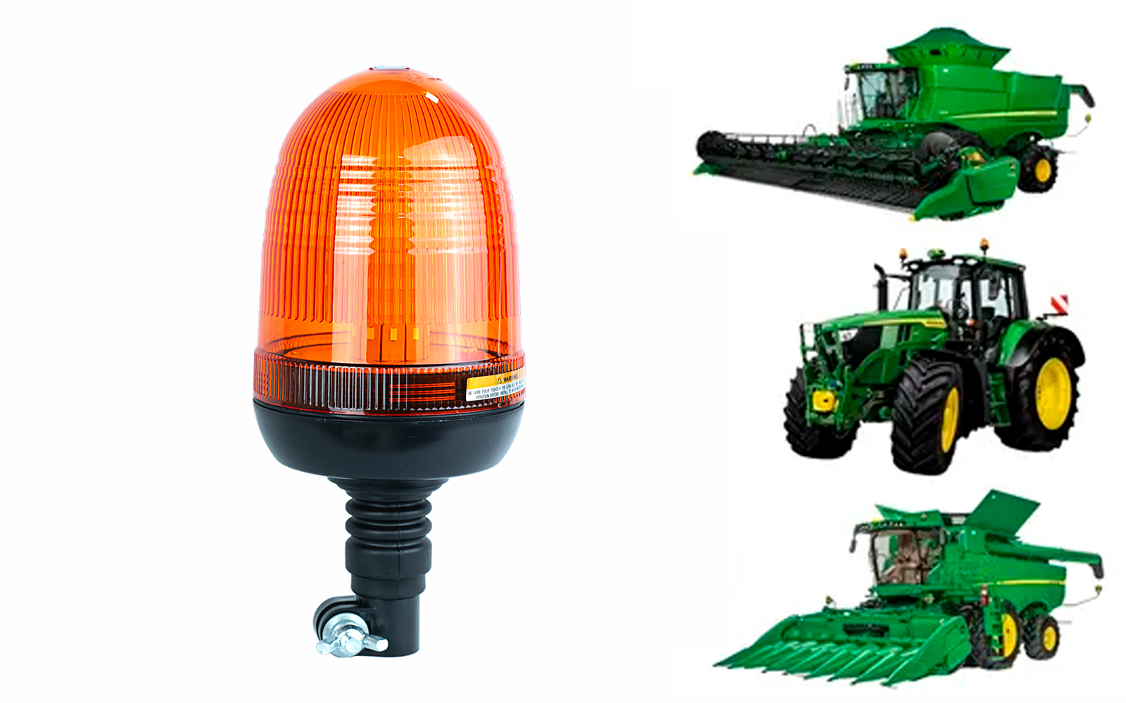 GIROFLEX 12V/24V AMBAR LED C/FLASH